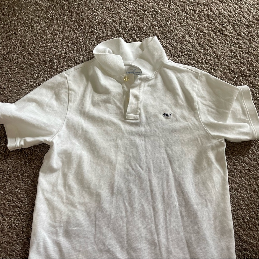 Vineyard Vines white polo size 12-14